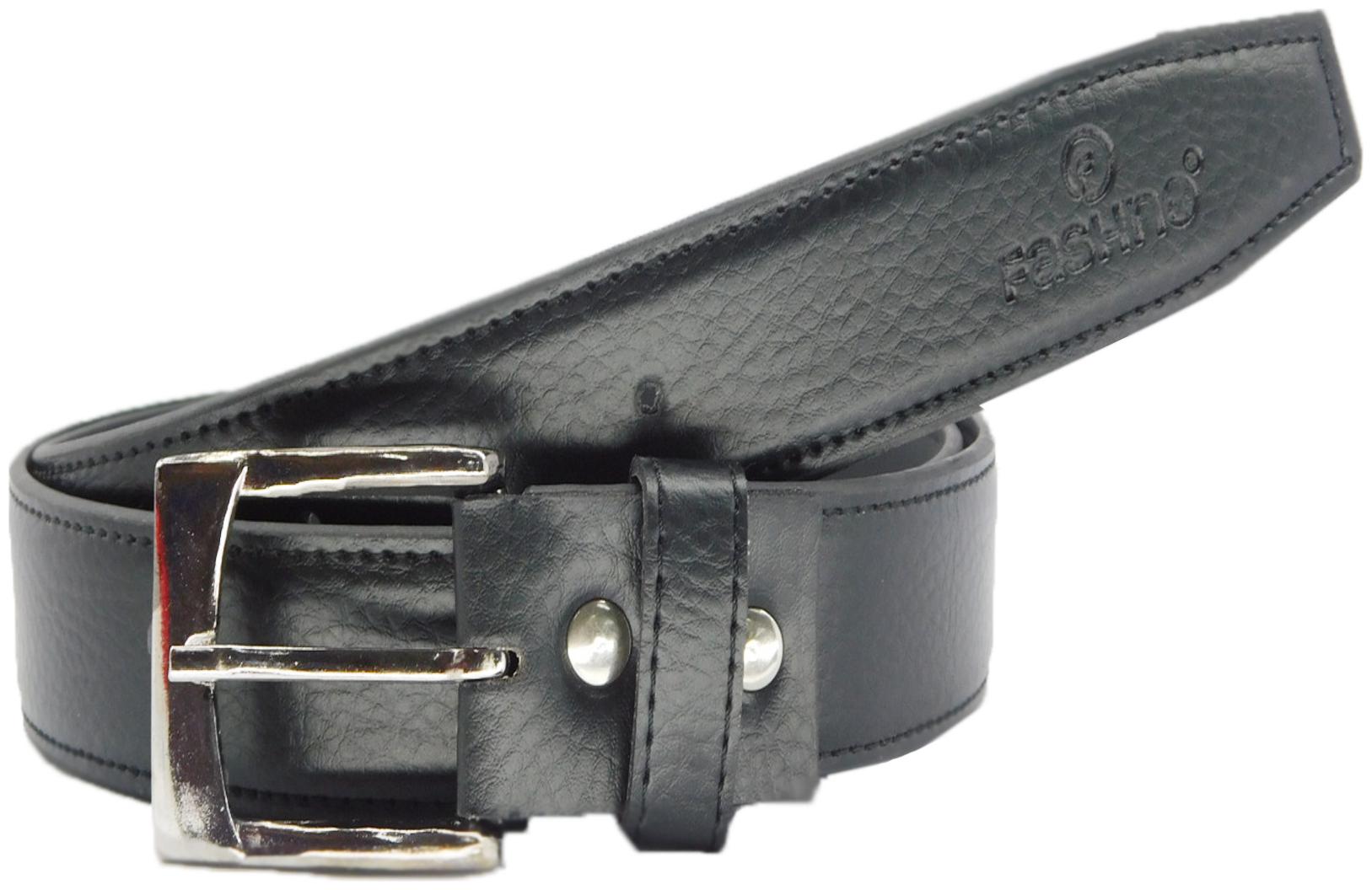 

Fashno Mens PU Leather Belt Black