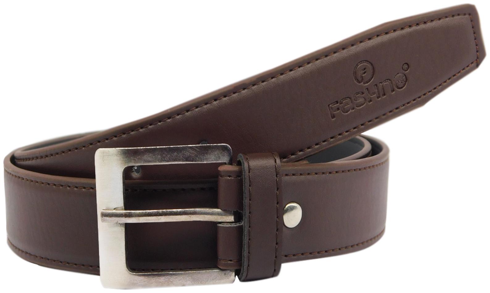 

Fashno Mens PU Leather Belt Brown