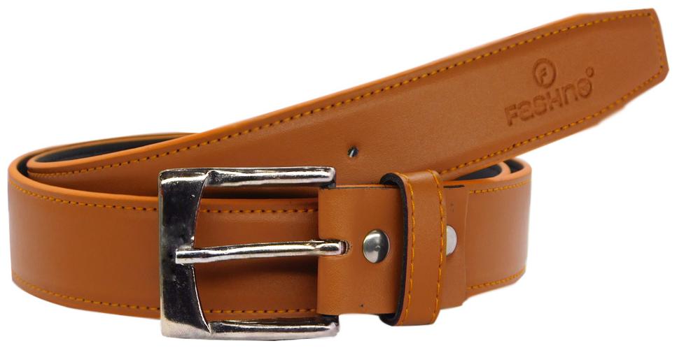 

Fashno Mens PU Leather Belt Tan
