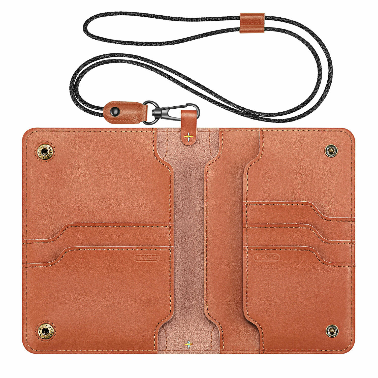 

Fintie Passport Travel Leather Travel Wallet Credit Card Holders with Lanyard