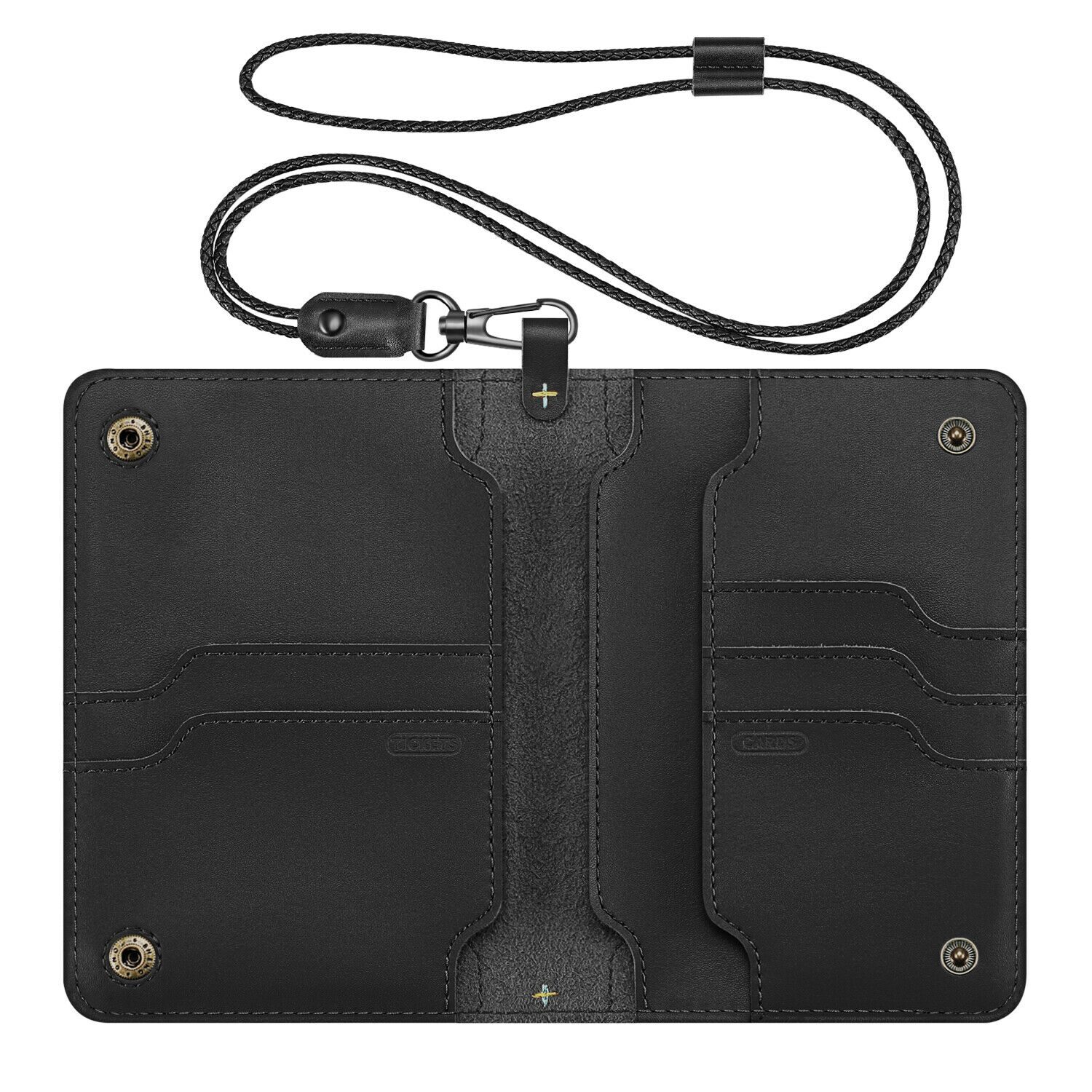 

Fintie Passport Travel Leather Travel Wallet Credit Card Holders with Lanyard
