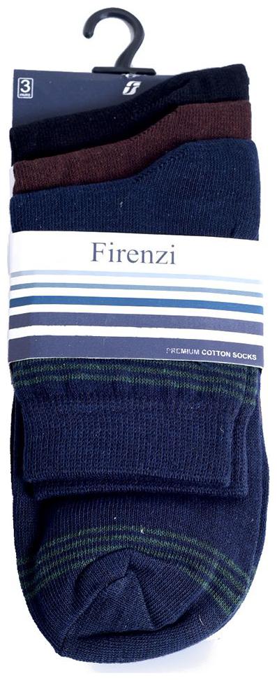 

Firenzi Black Cotton Calf length socks ( Pack of 3 )