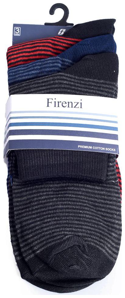 

Firenzi Grey-red-blue Colored Socks