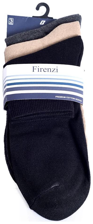

Firenzi Black Cotton Calf length socks ( Pack of 3 )