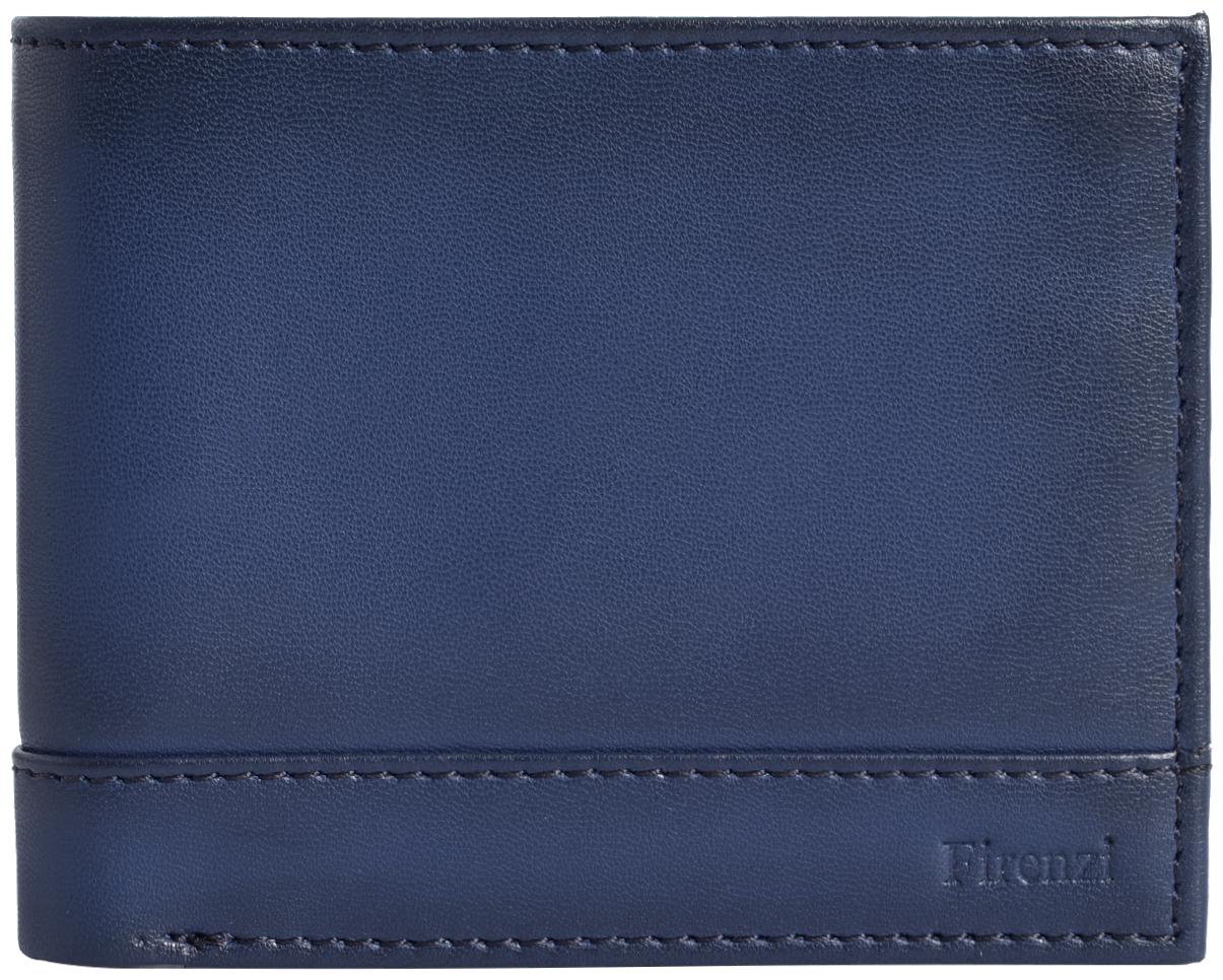 

Firenzi Men Blue Leather Bi-Fold Wallet ( Pack of 1 )