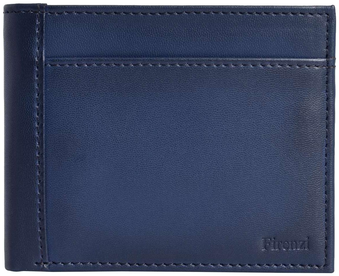 

Firenzi Men Blue Leather Bi-Fold Wallet ( Pack of 1 )
