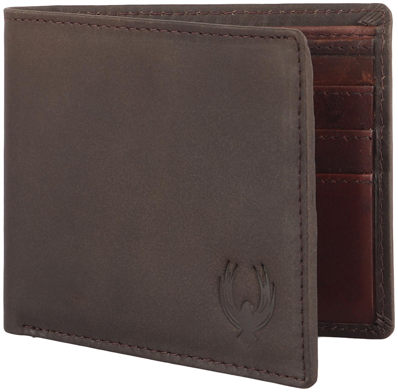 

Flyer Men Brown Leather Bi-Fold Wallet ( Pack of 1 )