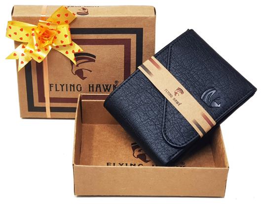 

FLYING HAWK Men Black Artificial Leather Wallet