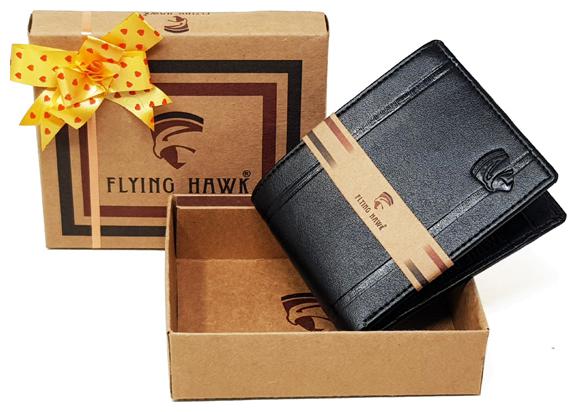 

FLYING HAWK Men Black Artificial Leather Wallet