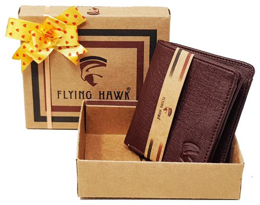 

FLYING HAWK Men Brown Artificial Leather Wallet