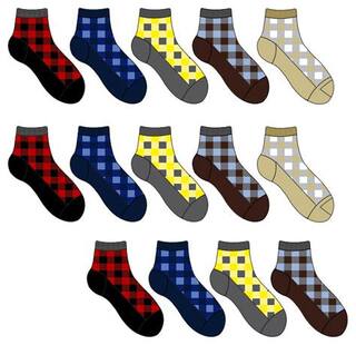 FOOTIES ASSORTED SOFT CRISS CROSS SOCKS