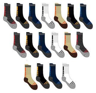 FOOTIES ASSORTED SPORTS SOCKS(PACK OF 17PAIRS)