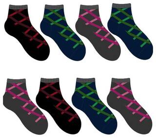 Footies Men Ankle length socks Pack of 8 Assorted