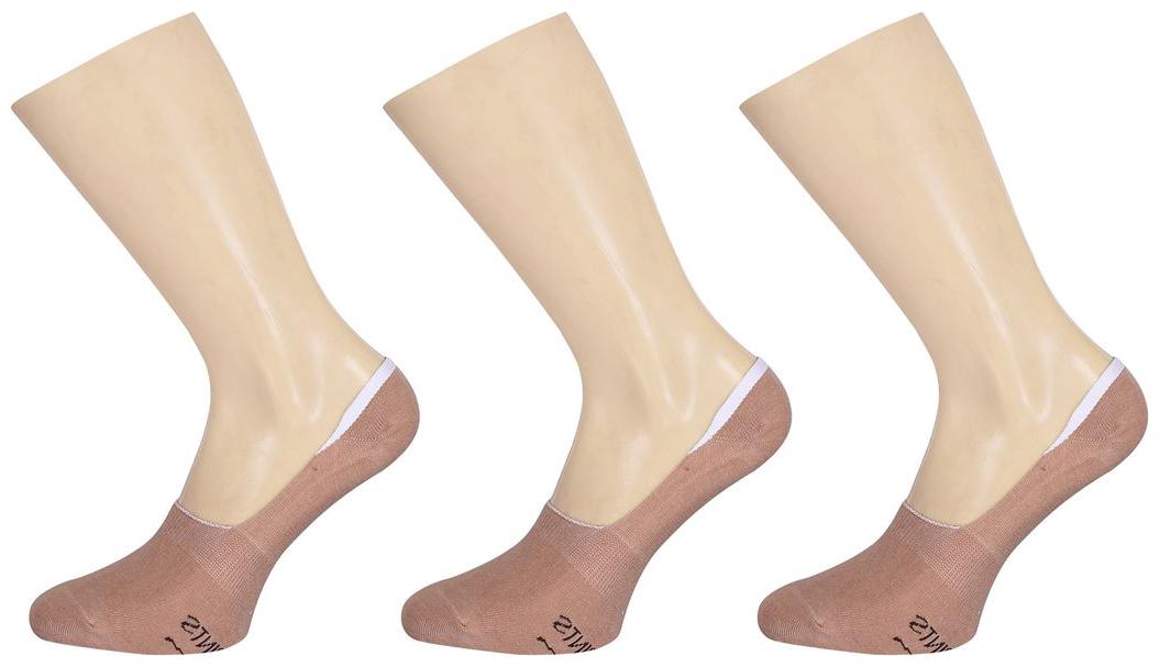 

Footprints Organic Cotton Women loafer Socks - Pack of 3 Pairs -Beige Free size(6-9) Office bellies socks