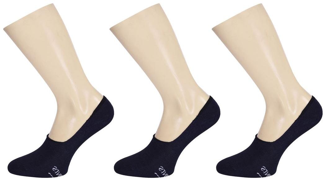 

Footprints Organic Cotton Women loafer Socks - Pack of 3 Pairs -Navy- Free size(6-9) Office bellies socks