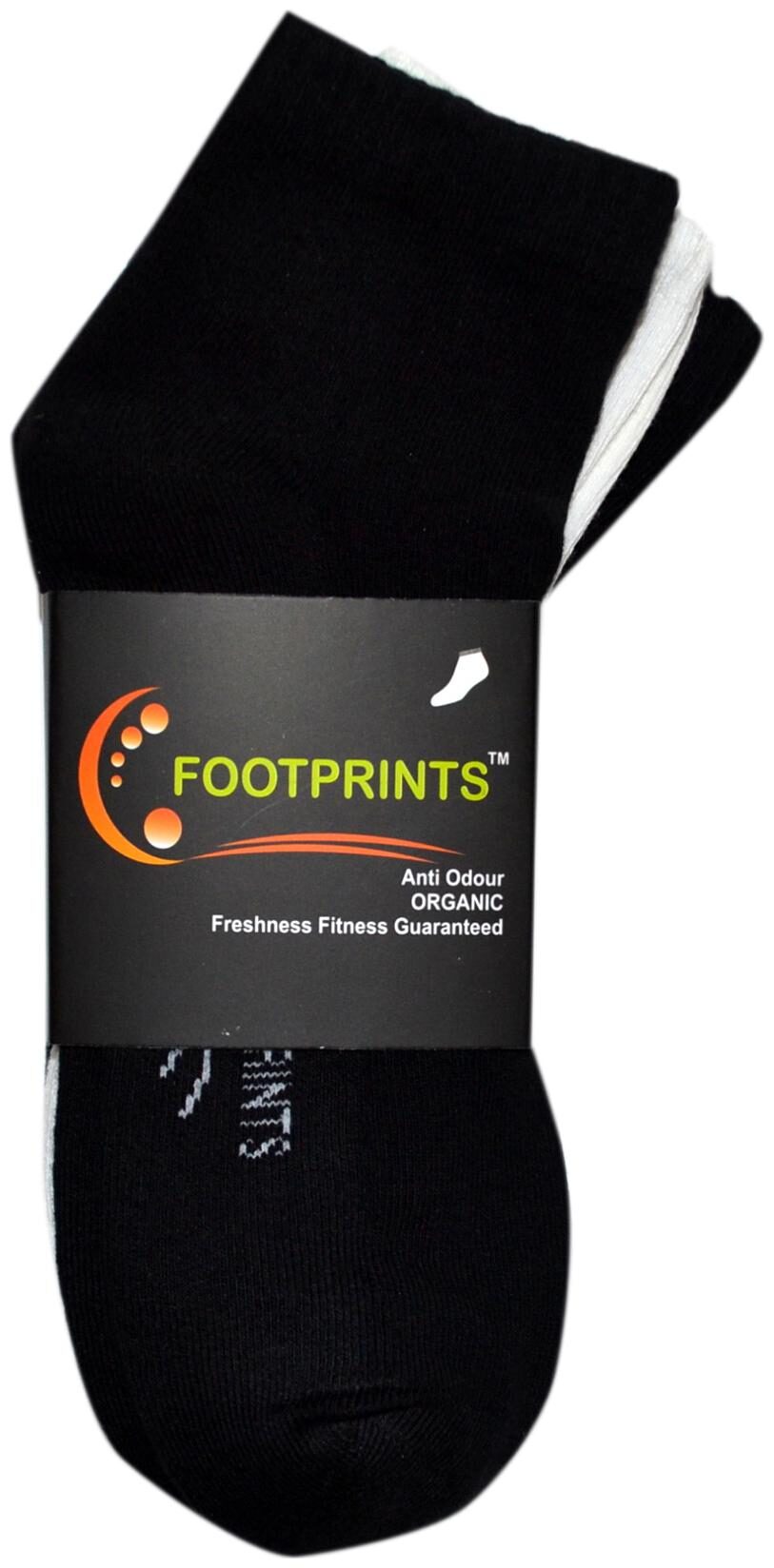 

Footprints Organic Black Cotton Socks Pack of 3
