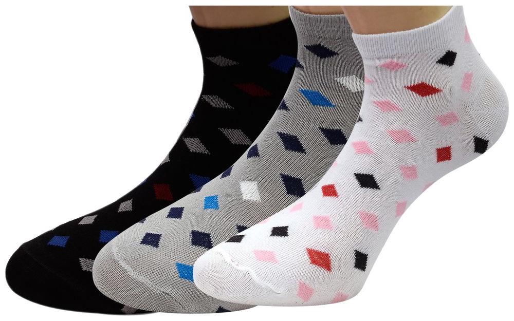 

Footprints Organic Cotton Men and Women Ankle Socks- Pack of 3 Pairs- Check - Freesize (6-9)