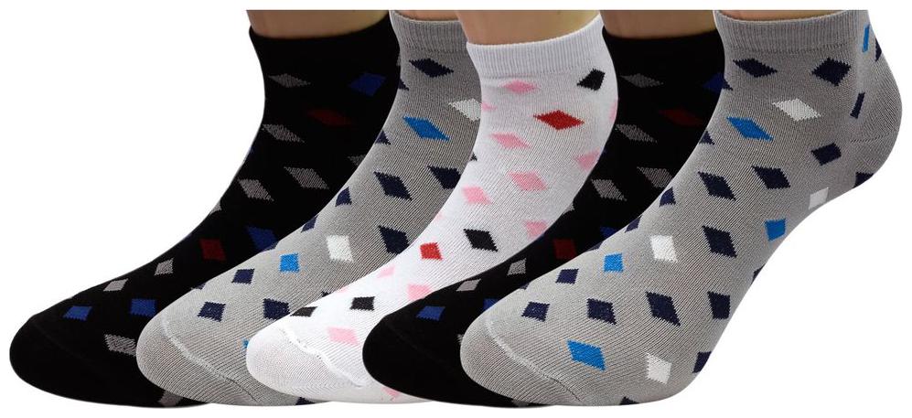 

Footprints Organic Cotton Men and Women Ankle Socks- Pack of 5 Pairs- Check( 2B 2G 1W) - Freesize (6-9)