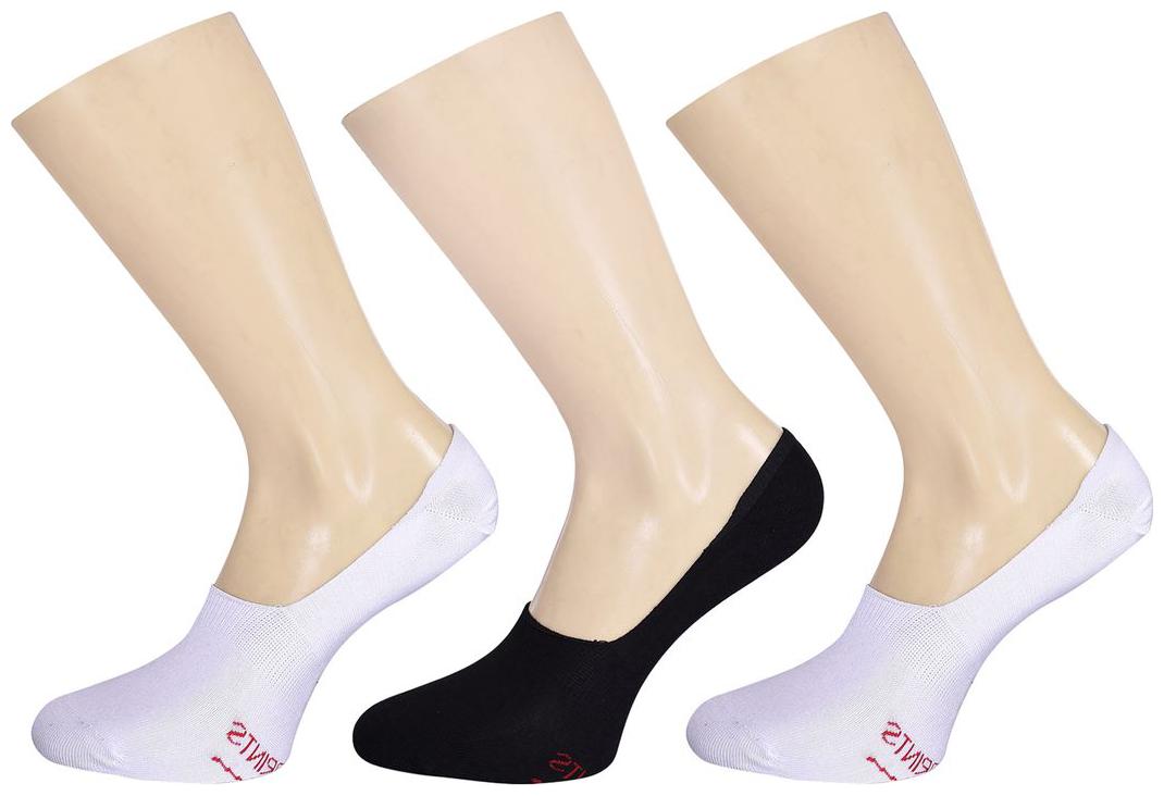 

Footprints Organic Cotton Women loafer Socks - Pack of 3 Pairs -2 White 1 Black - Free size(6-9) Office bellies socks