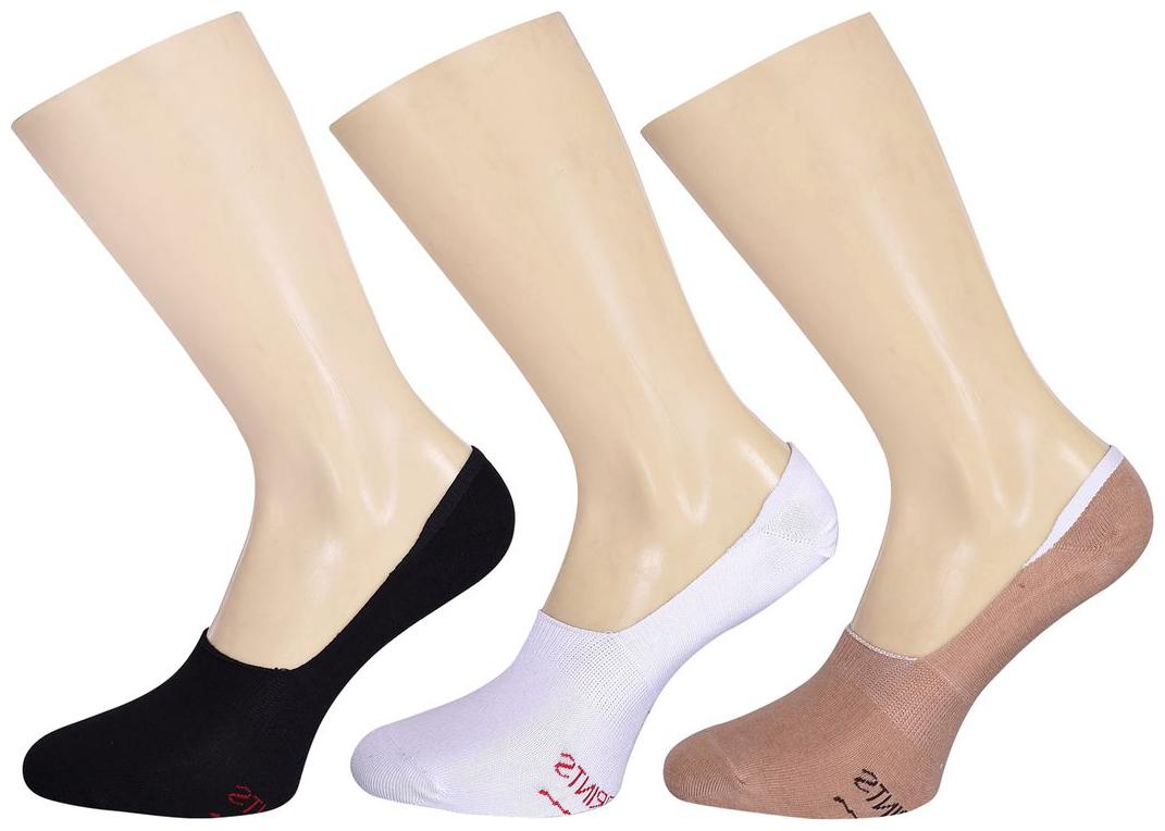 

Footprints Organic Cotton Women loafer Socks - Pack of 3 Pairs -Black White Beige - Free size(6-9) Office bellies socks