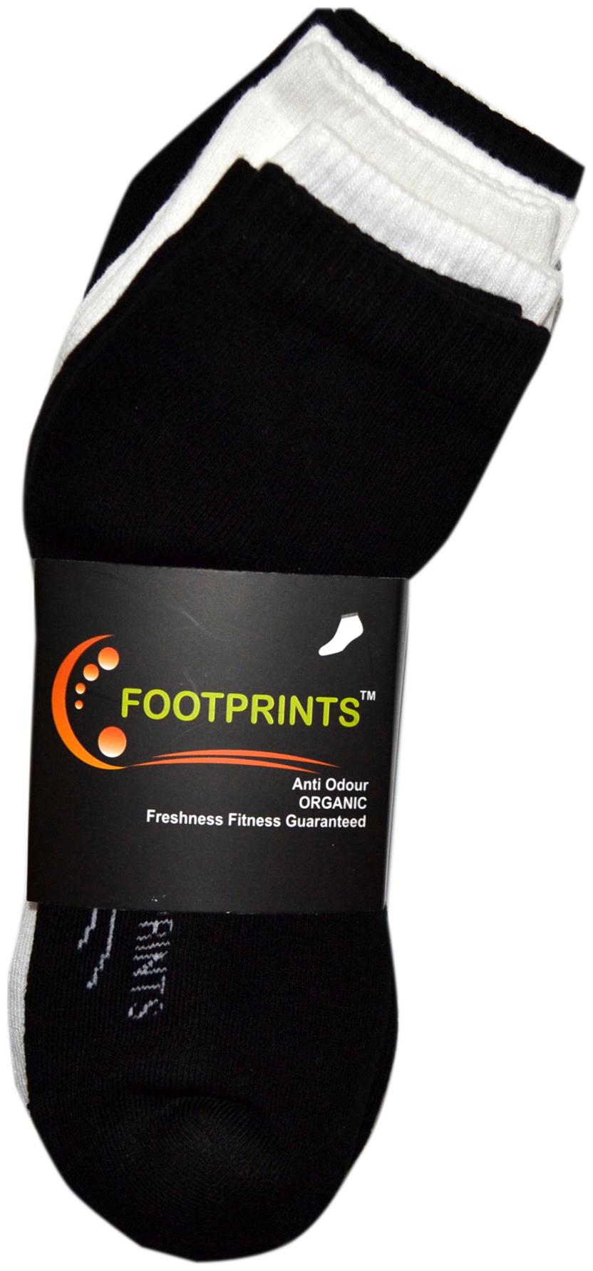 

Footprints Organic Black And White Cotton Socks Pack of 4