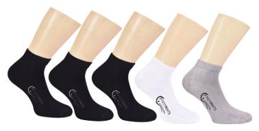 

Footprints Organic Assorted Cotton Ankle length socks ( Pack of 5 )
