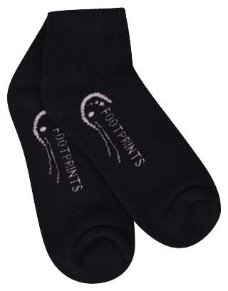 

Footprints Organic Black Cotton Ankle length socks ( Pack of 5 )