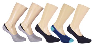 

Footprints Premium ORGANIC Cotton Advanced new launch Loafer Socks with Anti-Slip Grip - Pack of 5