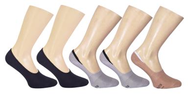 

Footprints Premium ORGANIC Cotton Advanced new launch Loafer Socks with Anti-Slip Grip - Pack of 5
