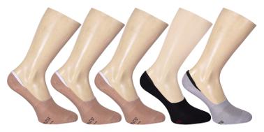 

Footprints Premium ORGANIC Cotton Advanced new launch Loafer Socks with Anti-Slip Grip - Pack of 5