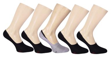 

Footprints Premium ORGANIC Cotton Advanced new launch Loafer Socks with Anti-Slip Grip - Pack of 5