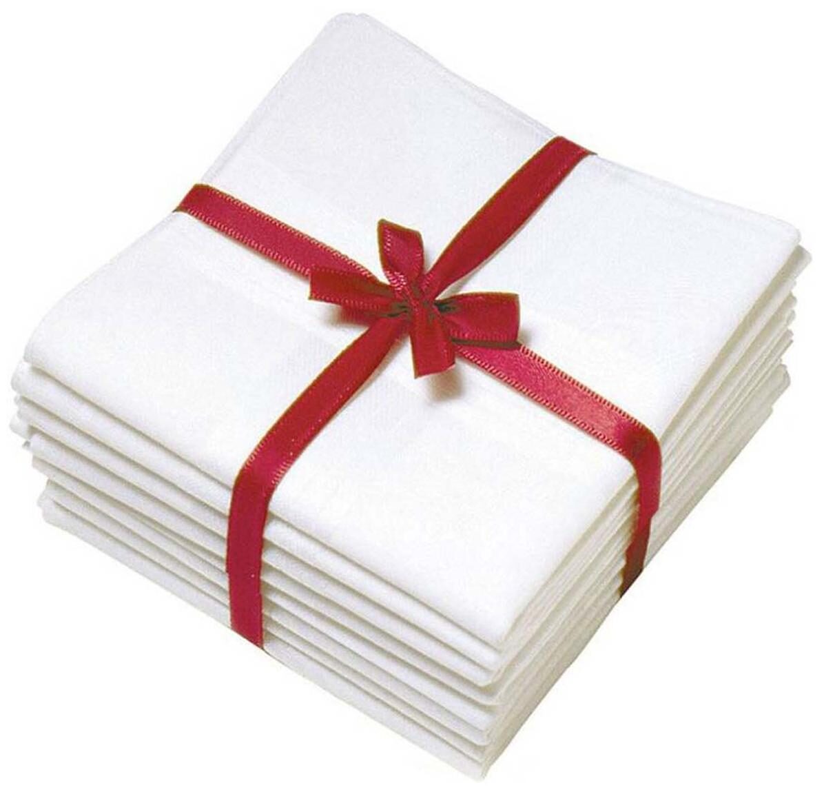 

For Complete Men White Cotton Handkerchief (Pack of 12)