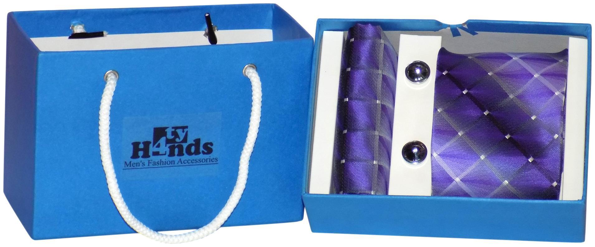 

Forty Hands Men s Necktie Pocket Square Cufflinks Gift Set (FTS353)