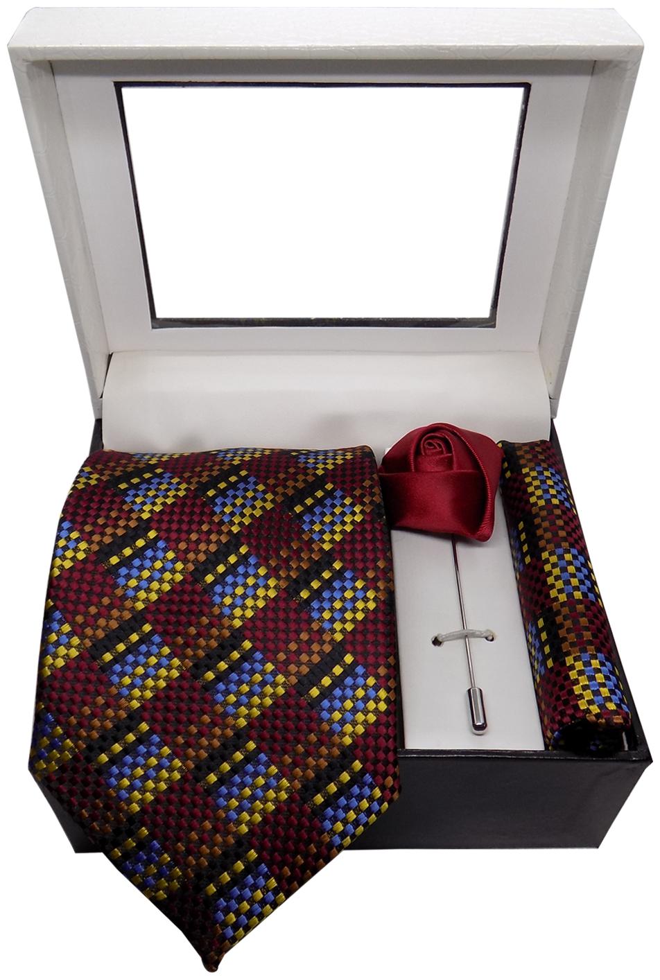 

Forty Hands Men s Necktie Gift Set (Maroon) (FTS262)