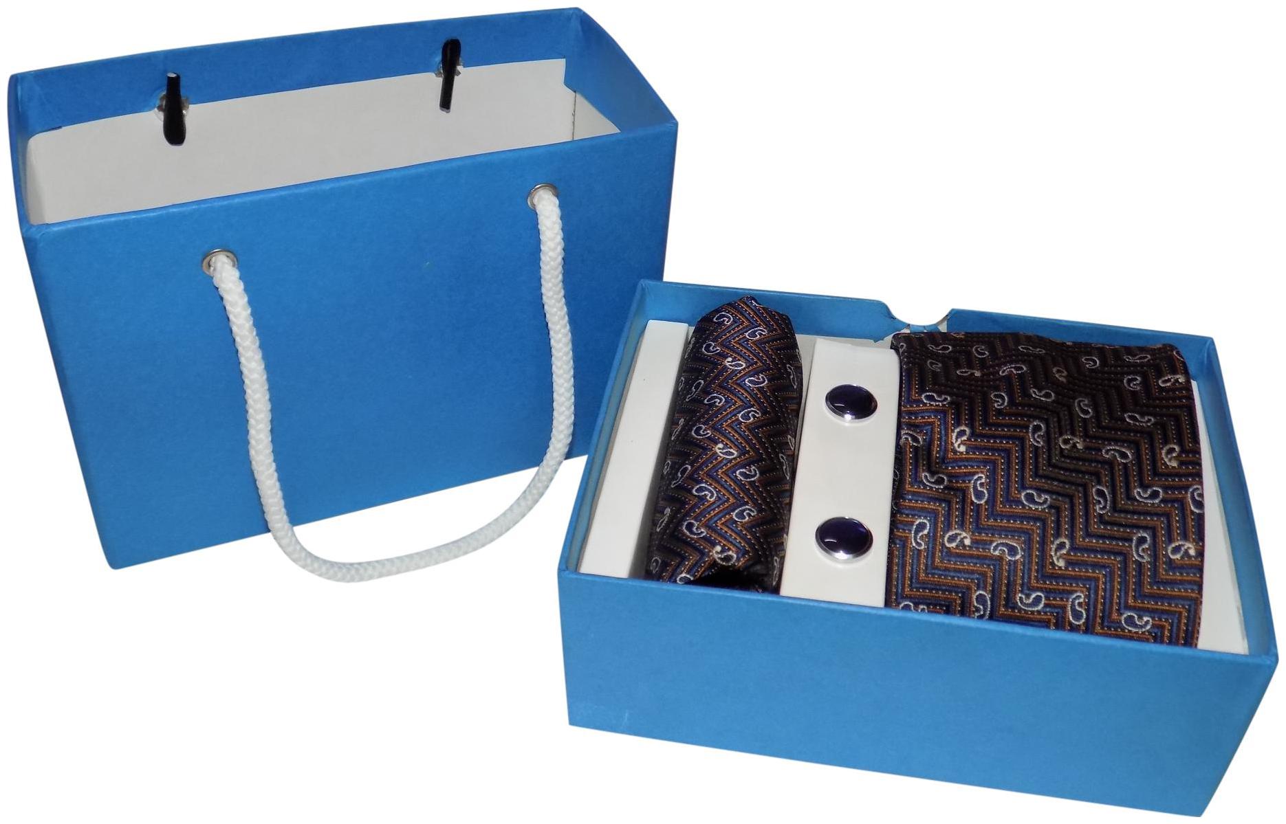 

Forty Hands Men s Necktie Pocket Square Cufflinks Gift Set (FTS402)