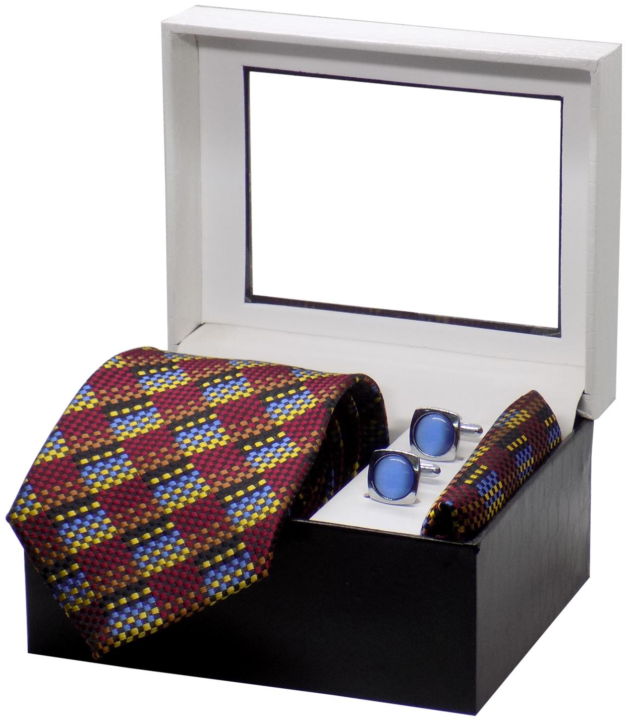 

Forty Hands Men s Necktie Gift Set (Maroon) (FTS228)