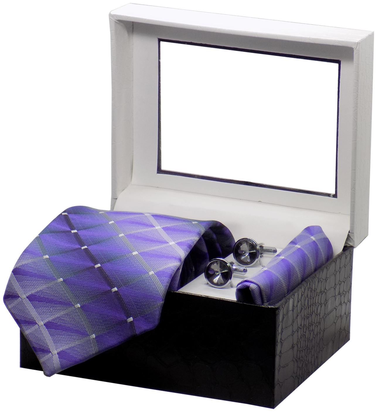 

Forty Hands Men s Necktie Gift Set (Purple) (FTS170)