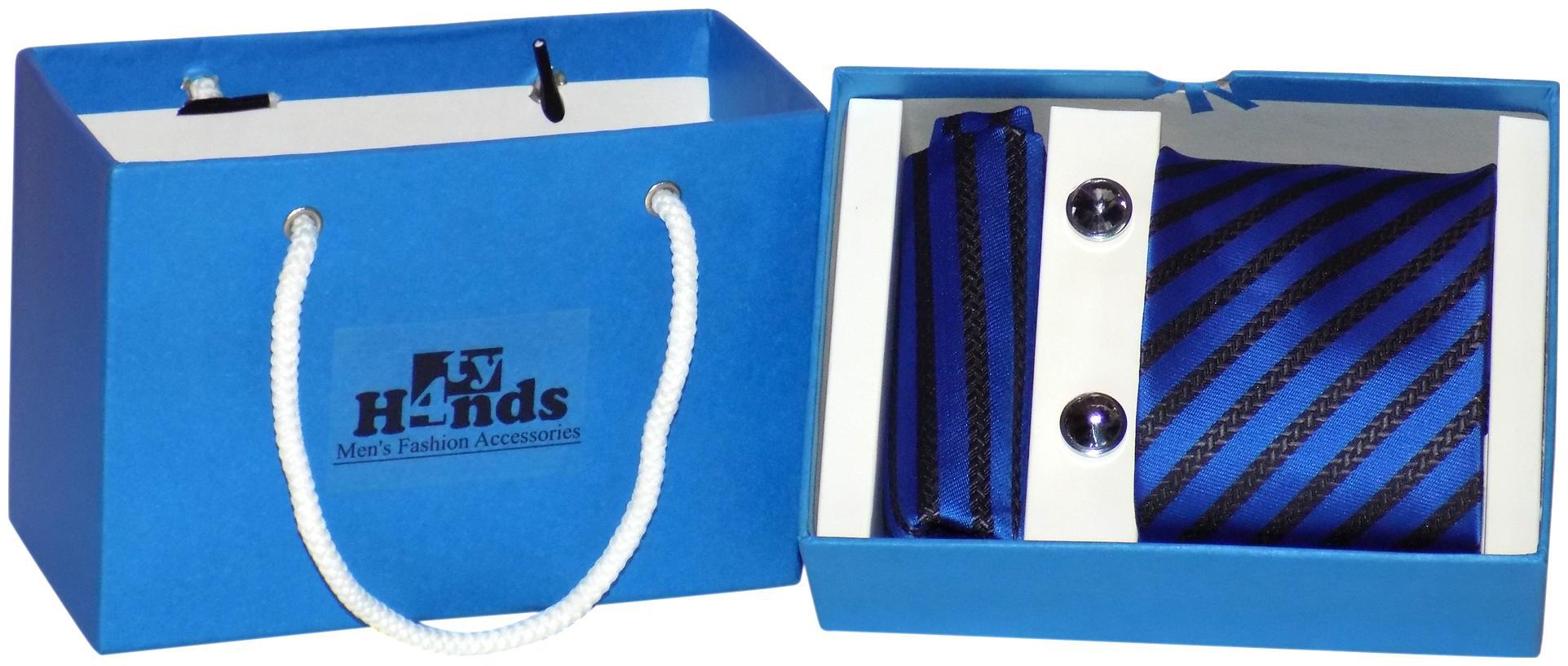 

Forty Hands Men s Necktie Pocket Square Cufflinks Gift Set (FTS348)