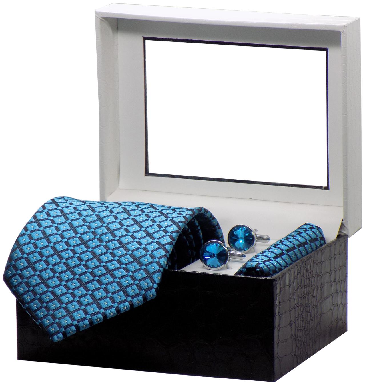 

Forty Hands Men s Necktie Gift Set (Blue) (FTS192)