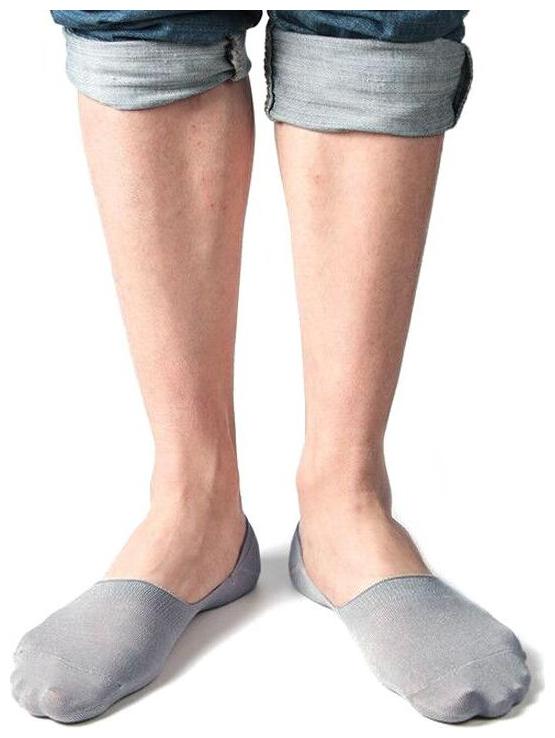 

ROYCE Grey Cotton No show socks ( Pack of 1 )