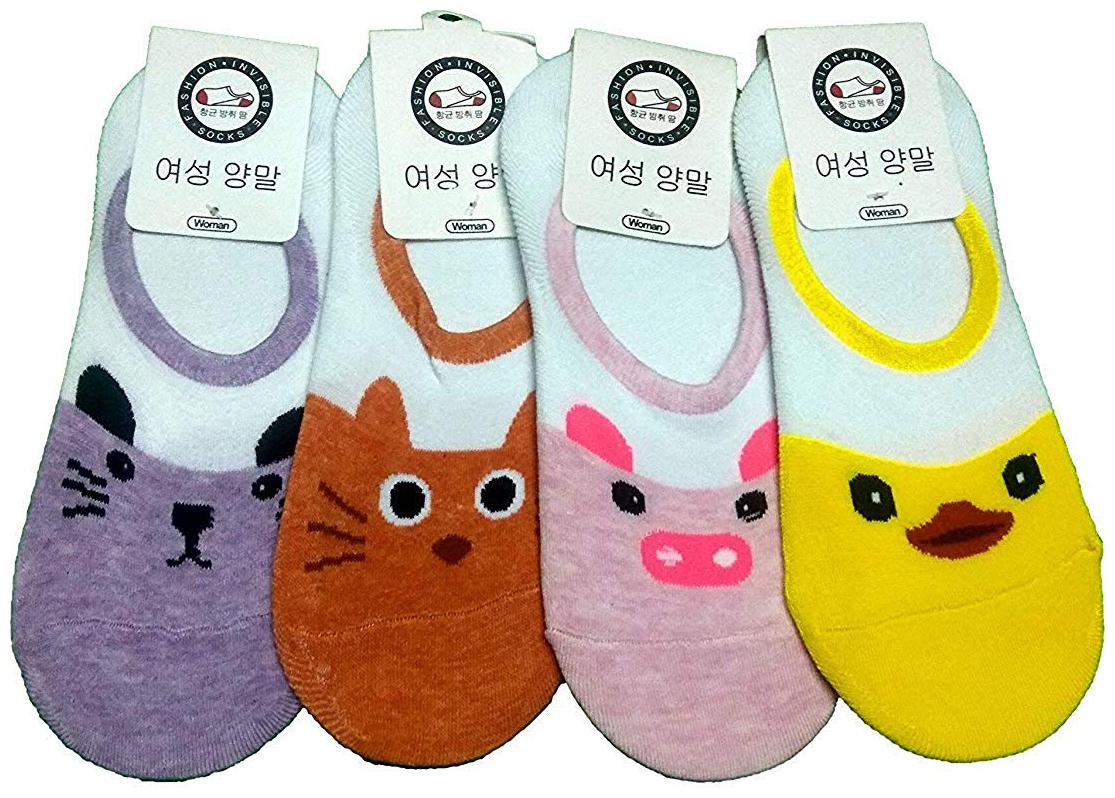 

FOXSTON Women s Cotton and Spandex Solid Loafer Socks with Silicon Support (Multicolour Large) - Pack of 4