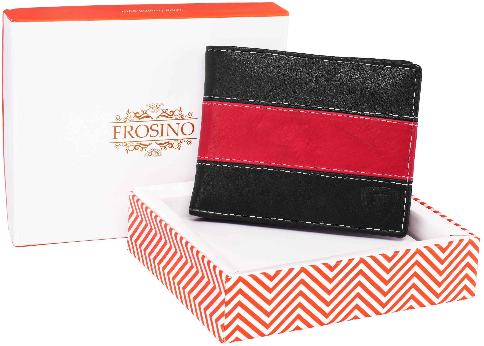 

FROSINO Men Black Leather Bi-Fold Wallet ( Pack of 1 )