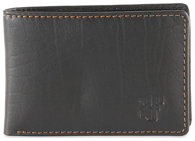 

FT GENUINE LEATHER BLACK WITH COLOR TAN COLOR STICHING ON UPPER WALLET FOR MEN