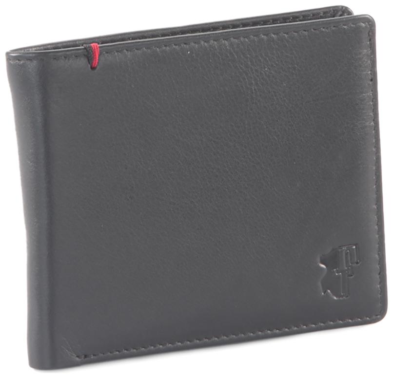 

FT Men Black Leather Bi-Fold Wallet ( Pack of 1 )