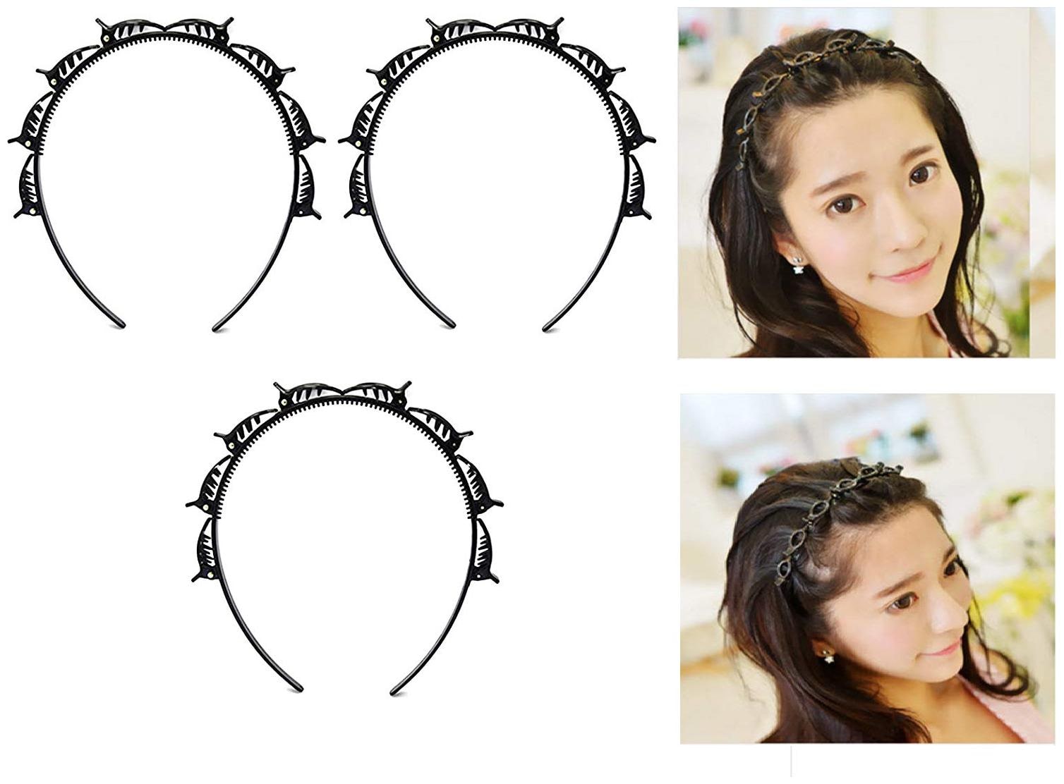 

FUNKY DEAL Women Hair band ( Black Set of 3 )