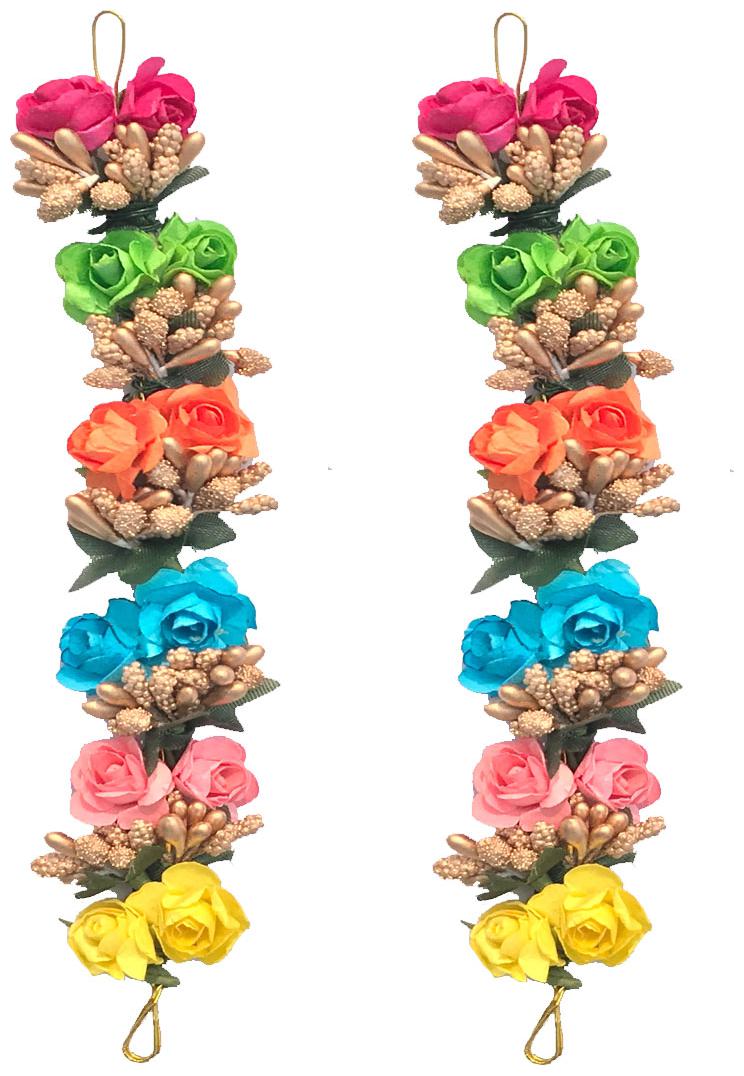 

Gadinfashion Stylish New Juda Gajra Bun Hair Flower Gajra For Wedding And Parties Use For Women In Multi Color Pack Of 2