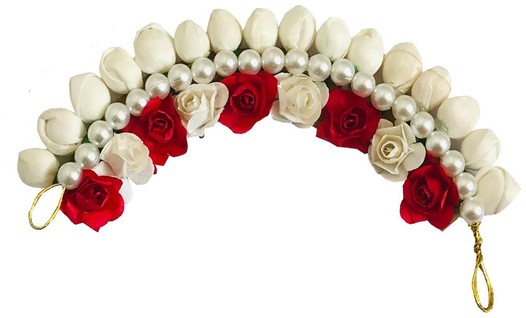 

GADINFASHION Women Hair accessory set ( Red White Set of 1 )