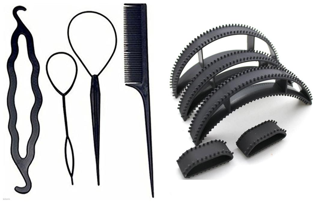

GadinFashion Pack of 9 Useful Hair Accessories for Women Girls for Festive Hair Styling