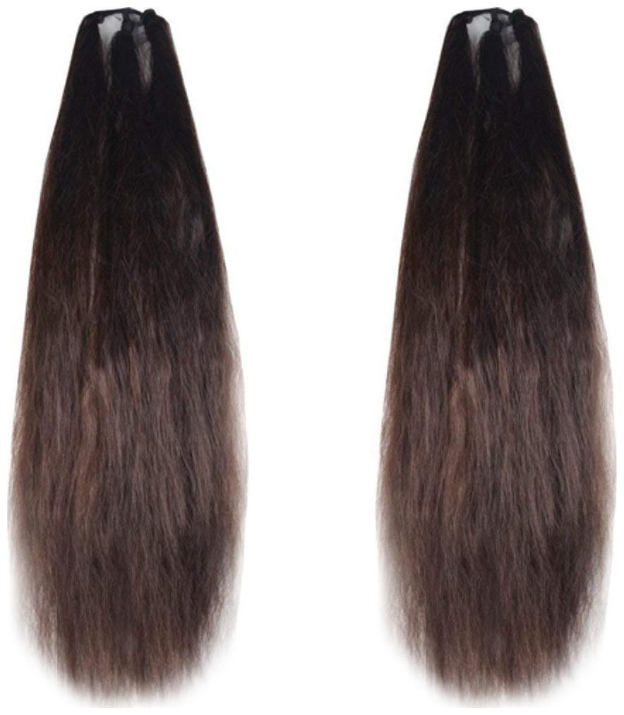 

GadinFashion Set of 2 24inch Brown Hair Parandi for Wedding Accessories
