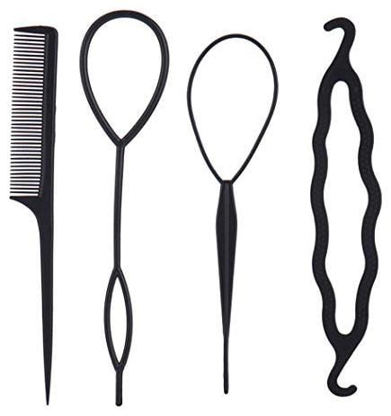 

Hair Styling Kits For Women Set Of 4 Hair Accessories Set Black